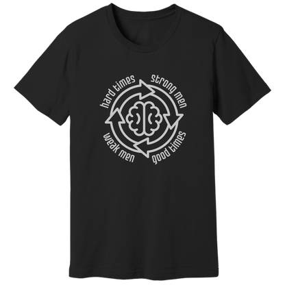 Strong men weak men cycle T-shirt