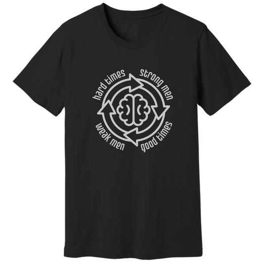 Strong men weak men cycle T-shirt