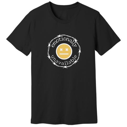 Emotionally unavailable emoji T-shirt