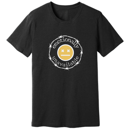 Emotionally unavailable emoji T-shirt