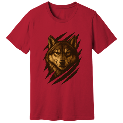 Sly smirking wolf T-shirt