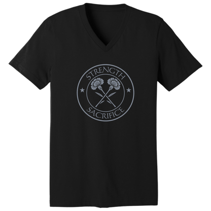 Carnation V-neck T-shirt