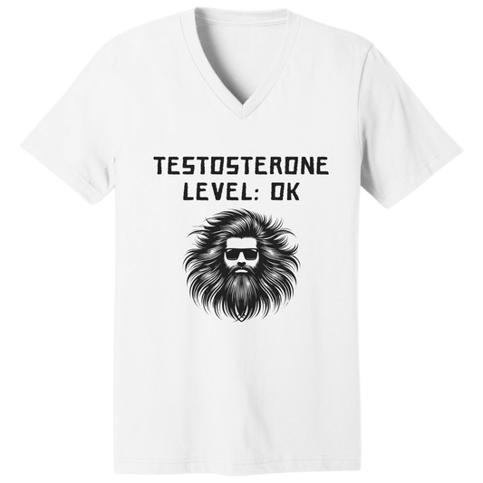 Testosterone level: OK - V-neck T-shirt