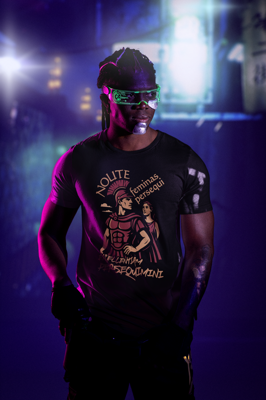 Don't chase women, chase excellence, in Latin - T-shirt