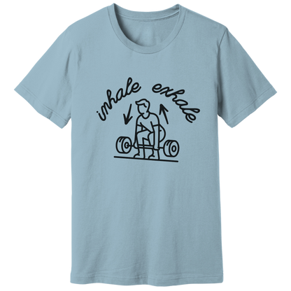 Inhale exhale lifting T-shirt