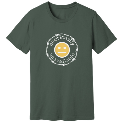 Emotionally unavailable emoji T-shirt