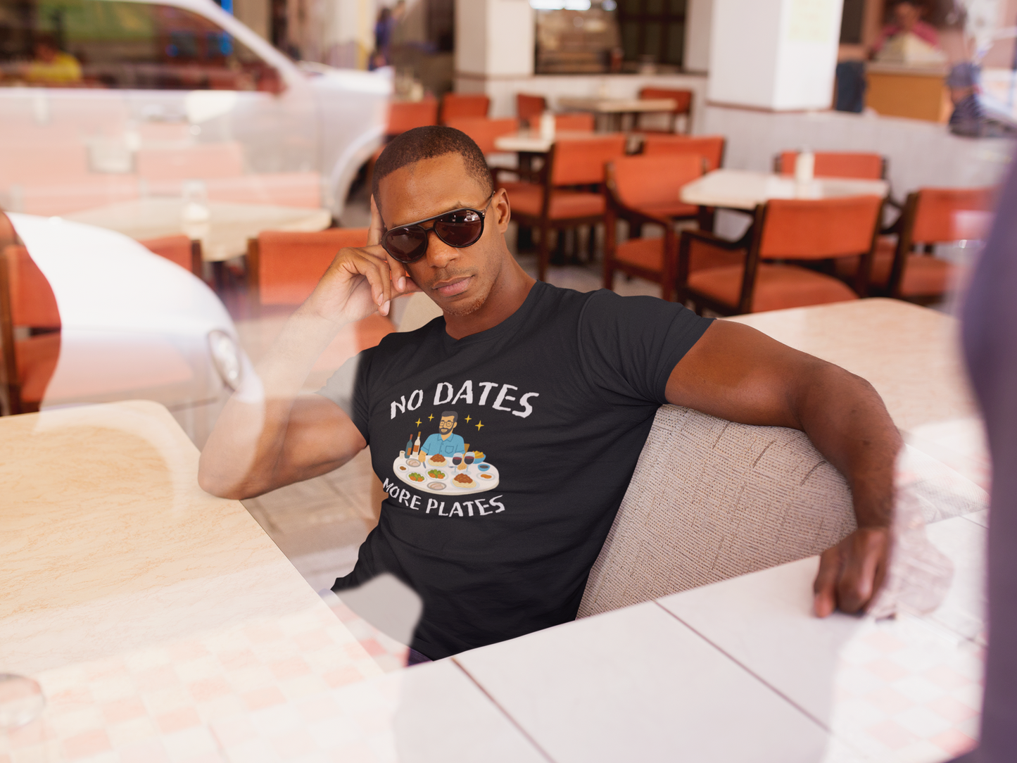 No dates more plates T-shirt