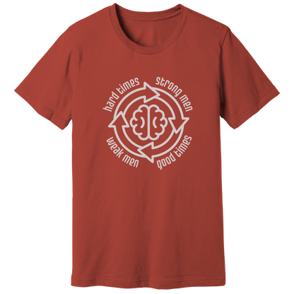 Strong men weak men cycle T-shirt