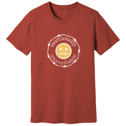 Emotionally unavailable emoji T-shirt