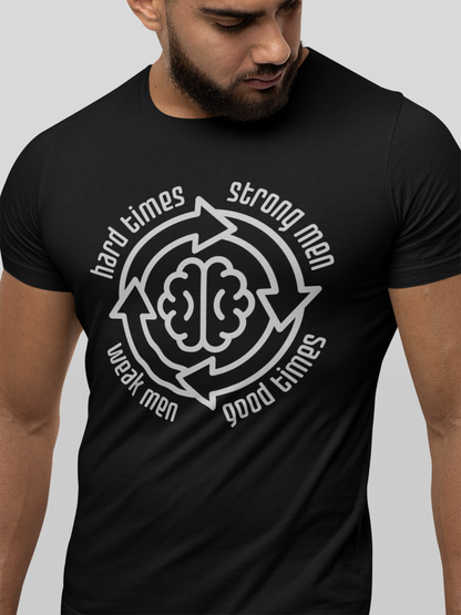 Strong men weak men cycle T-shirt