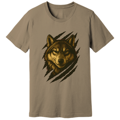 Sly smirking wolf T-shirt