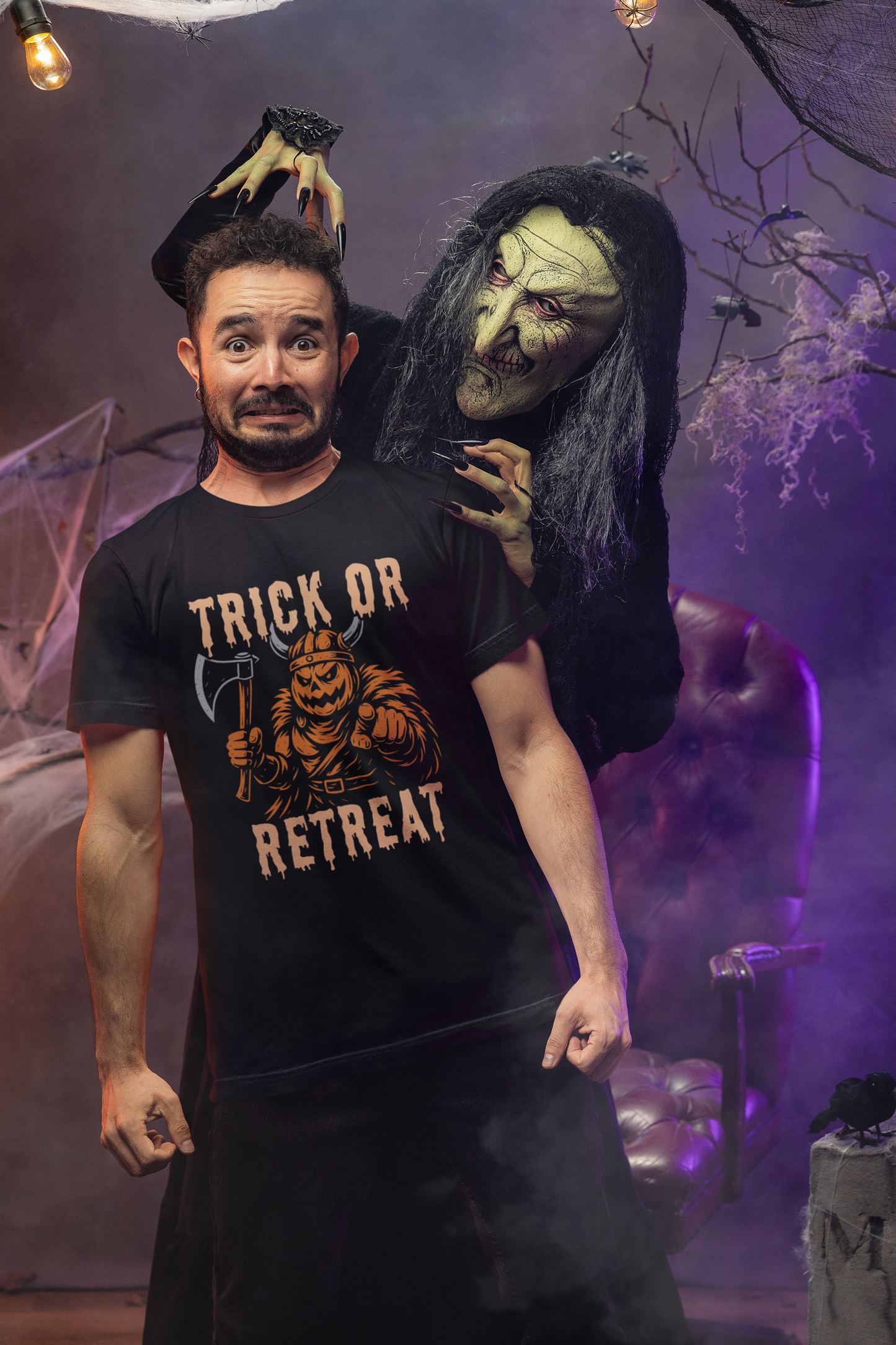 Trick or retreat, Halloween - T-shirt